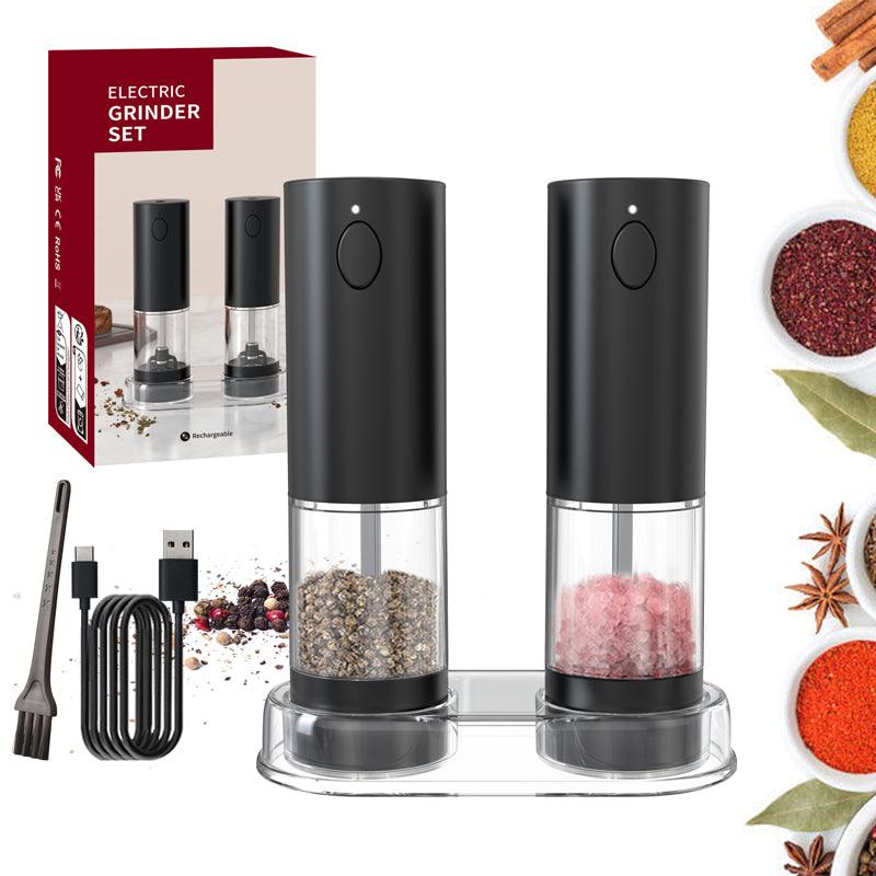 KLT Rechargeable Pepper and Salt Electric Grinder with Base Kitchen Tools and Utensils KYMQ-45A-H-BS - KLT (ZHUHAI KELITONG ELECTRONIC CO., LTD.)